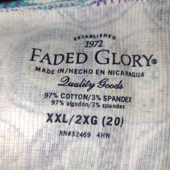 Faded Glory multicolored  tank top size XXL - Picture 3 of 3